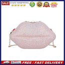 Fashion Women Lip Shape Bag Shopping Bag Lady Sequins Chain Travel Handbags