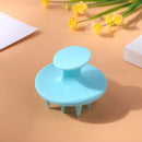 Pointed Tip Silicone Scalp Shampoo Massage Brush Head Acupoint Comb (Green)