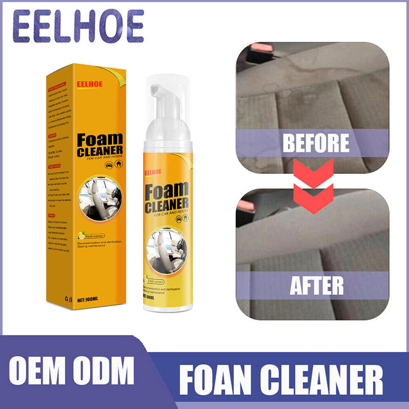 Multipurpose Foam Cleaner Spray Leather Decontamination Home Kitchen Cleane