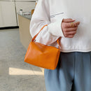 Fashion Women PU Solid Color Chain Messenger Shoulder Bag Mini Square Handbag