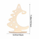 Tree Creative Christmas Tree Crafts Christmas Ornaments with Stand Wood Slices