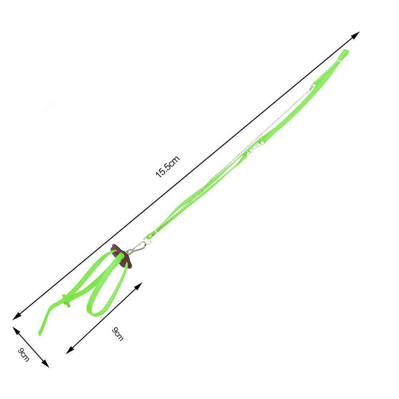 Turtle Lizard Traction RopeTraining Pets Walking Adjustable Leashes (Green