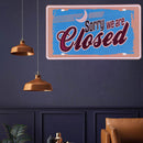 Retro Closed Metal Plate Painting for Bar Pub Tin Plaques Wall Art Sign Newly