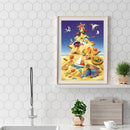 5D Kit DIY Christmas Tree Beach Full Round Diamond Painting Mosaic Picture