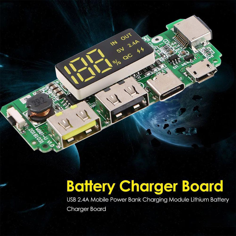 USB Mobile Power Bank Charging Module Lithium Battery Charger Board (1pc) Newly