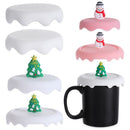 Christmas Cup Cover Silicone Cup Cover Christmas Decorations Suction Cup Cover