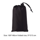 100x140cm Moistureproof Pocket Beach Blanket Mini Camping Mattress (Black) Newly
