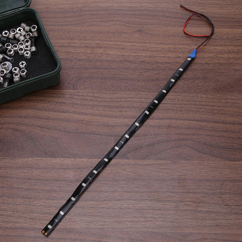 4pcs 30cm/11.8in 15LED Waterproof Flexible Car Truck Grill Light Strips (1)