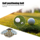 Golf Ball Marker Iron+ABS Golf Marker Ball Position Accessories (Yellow) Newly