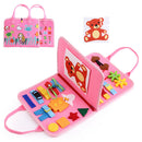 Kids Busy Board Buckle Montessori Toys Baby Learns Life Skills with Zipper