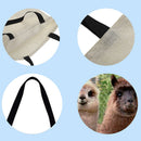 Vicuna Printed Shoulder Shopping Bag Casual Large Tote Handbag (40*40cm)