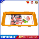 Food Preservation Tray Plastic Food Fresh Storage Plates Container (Orange)