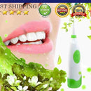 Rotating Anti Slip Waterproof Electric Toothbrush with 2 Brush Heads Green