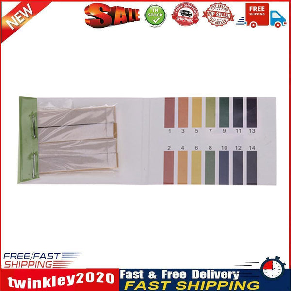 Household pH Test Paper Full Range 1-14 80 Strips pH Tester Litmus Paper Newly