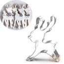 Chocolate Fondant Cake Stainless Steel Biscuit Mold Xmas Reindeer Cookie Cutter