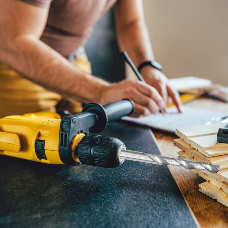 Manual Twist Drill Bit Set+Mini Hand Drill with Keyless Chuck for 0.3-3.4mm