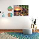5D DIY Landscape Diamond Painting Full Round Drill Mosaic Rhinestone Pictur