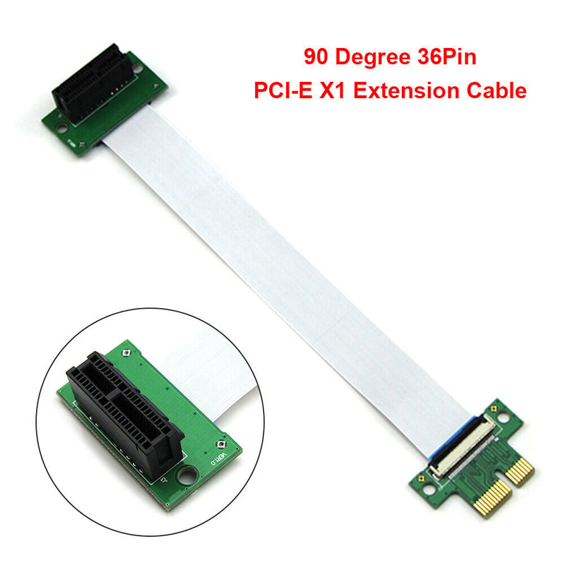 PCI Express Extension Cable 36-Pin PCIe 1X FPC Converter Cord for Motherboard