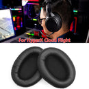 2pcs Leather Headset Earmuffs for HyperX Cloud Flight/Flight S (Black) Newly