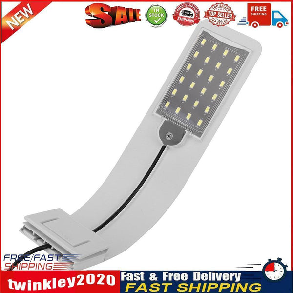 LED Waterproof Aquarium Light Fish Tank Plant Grow Clip Lamp (White White) Newly