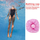 100pcs Portable Disposable Caps Women Men Bath Caps for Traveling (Pink) Newly