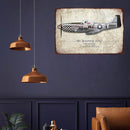 Home Weatherproof Retro Chic Fighter Sign Iron Painting Wall Drawing Templa