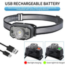 Floodlight Charging Strong Light Induction Night Fishing Headlamp LED Headlight