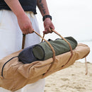 2x Nylon Fixing Strap Quick Release Outdoor Tent Cargo Luggage Belt (Khaki)