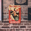 Missile Girl Retro Metal Plate Tin Sign for Bar Pub Club Cafe Wall Art Deco