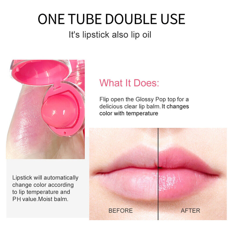 Lollipop Waterproof Long Lasting Moist Lip Gloss Moisturizing Makeup 6 Colors