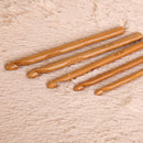 12-Size Bamboo Handle Crochet Hook Knit Weave Yarn Craft Knitting Needle