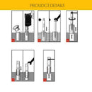 5pcs Bolt Screw Remover Broken Extractor Kit Ez Easy Thread Reverse Tools K0Z2