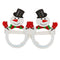Year Navidad Christmas Glasses Paper Glasses Frame Xmas Tree Elk Santa Claus