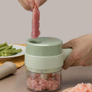 Handheld Electric Vegetable Cutter Garlic Press and Slicer NEW_