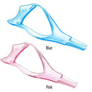 3 In 1 Mascara Shield Guide Guard Lash Curler Applicator Comb Makeup(Blue)