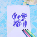 Ocean Creatures Stencil 6x6Inch Sea Animal Painting Hollow Template