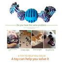 Puppy Bite Heavy Duty Cotton Rope Double Knot Ball Pet Dog Interactive Play Ball