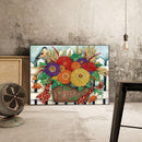 Diamond Drawing Colorful Daisy Bouquet Special-shaped Partial Drill 5D DIY Gift
