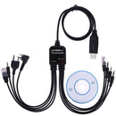 NI5L 8-in-1 USB Programming Walkie Talkie Cable Sets for Baofeng for Mot