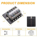 for Truck Bus Car Accessory Block Fuse Box Plastic Cover Blade Fuse Holder