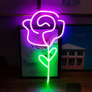 USB Powered Neon Sign Light Acrylic LED Wall Hanging Lamp Decor (Rose) Newly