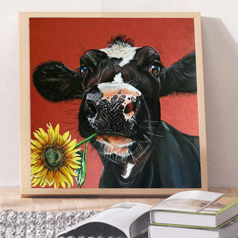 Diamond Painting Cow Full Round Drill Picture of Rhinestone DIY Drawing Kit