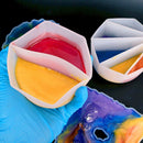 #A Silicone Split Cups for Acrylic Paints Pouring Reusable Silicone Dividers Cup
