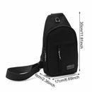 Casual Oxford Headset Chest Bag Pocket Bag Shoulder Pack Sling Backpack