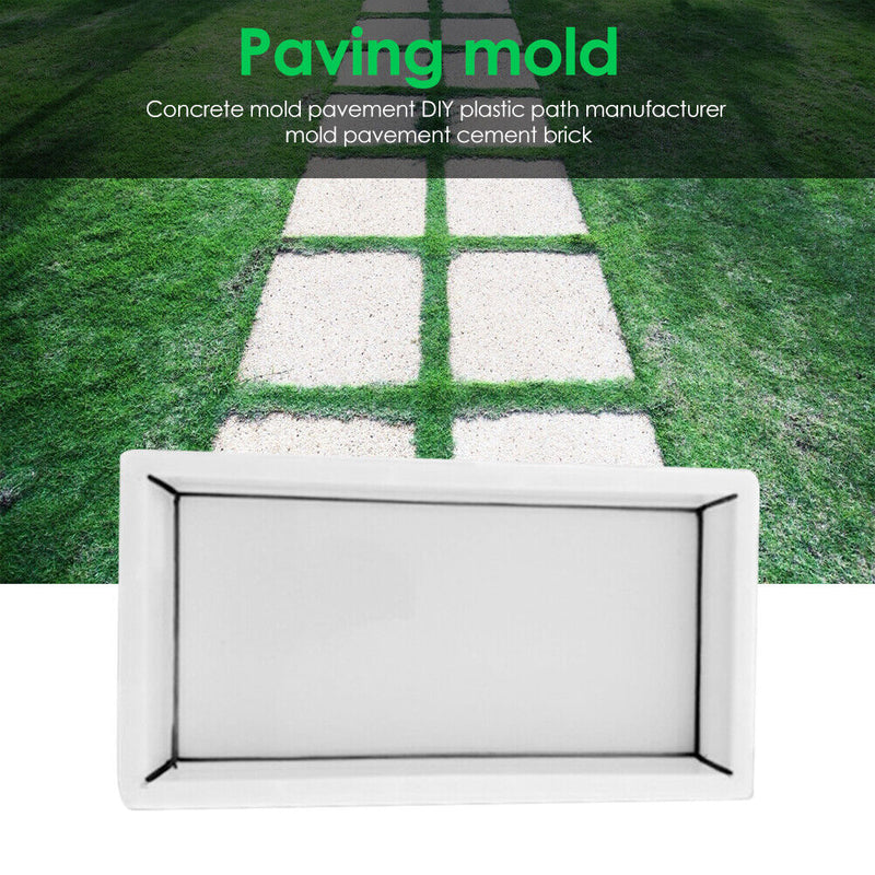 Manually Paving Cement Brick Concrete Mold DIY Path Maker Garden Pavement Mould