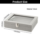 Tray Elegant Soft Jewelry Organizer Velvet Ring Box Display Case Storage Box
