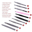 Eyelash Extension Clip Hair Pluckers Stainless Steel Eyebrow Tweezer