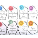 16pcs Affirmation Card Positive Funny Wedding Birthday Greeting Card for Friends