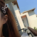 Rhinestone Scissors Hair Clip Women Barrettes Hairpin Girls Hairgrips Headwea