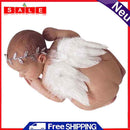 5x2pcs/set 0-6M Baby Leaf Hairband Feather Angel Wings Newborn Photo Props